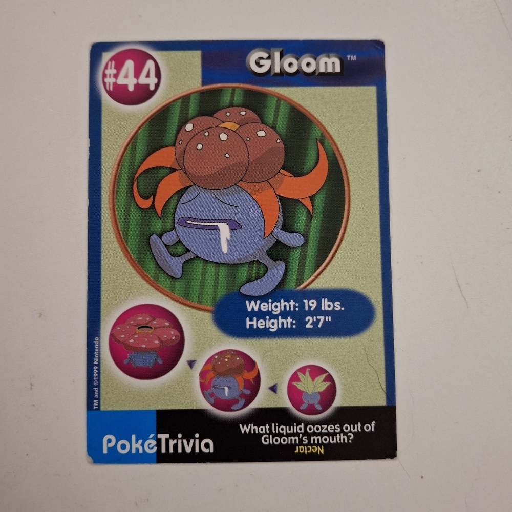 Gloom Trading Card Vintage Movie Scene Blue and Orange